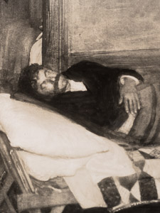 Jacob A. Riis, The Interior Dark Bedroom Is Where Tuberculosis Breeds