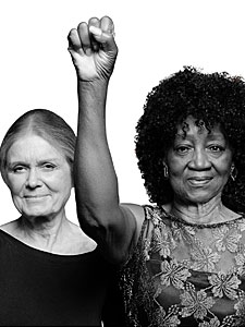 An Imageof Gloria Steinem And Dorothy Pitman Hughes
