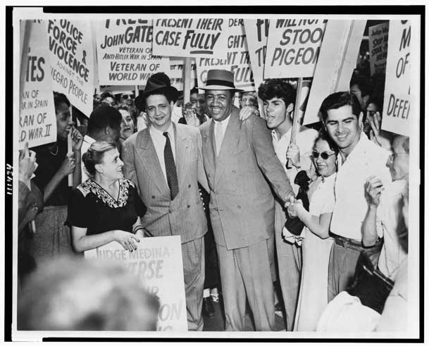 Benjamin Davis And Robert Thompson Surrounded By Pickets