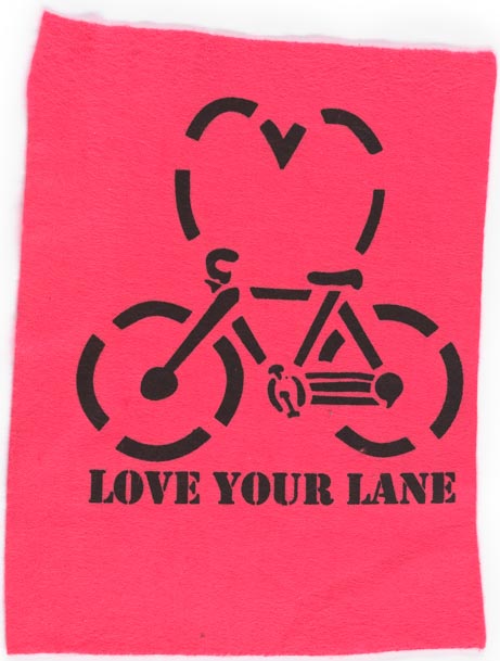  “Love Your Lane” Stencil